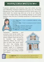 Vorschau - Arbeitsblätter - Possessive Adjectives vs. Possessive Pronouns: Ownership Explained - Seite 2