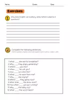 Vorschau - Arbeitsblätter - Fragewortstellung Englisch: Auxiliary + Subject Struktur - Seite 3