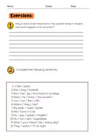 Vorschau - Arbeitsblätter - Word Order: English Present Tense - Seite 3