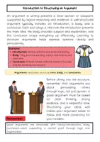 Vorschau - Arbeitsblätter - Structuring an Argument: Introduction – Body – Conclusion - Seite 1