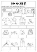 Vorschau - Arbeitsblätter - How much is it - British Pounds and Clothes - Deckblatt