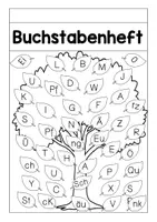 Vorschau - Arbeitsblätter - BUCHSTABENBAUM: Buchstabenheft Umschlag 1. Klasse - Seite 1