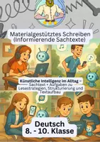 Vorschau - Arbeitsblätter - Materialgestütztes Schreiben – Sachtext: KI im Alltag - Deckblatt