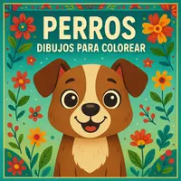 Vista previa - Manualidades / Dibujos para colorear - Perros – Imágenes para colorear (50 plantillas) incl. planificación didáctica (PDF) - Portada