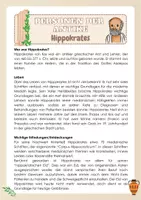 Vorschau - Arbeitsblätter - Personen der Antike - Hippokrates - Seite 1