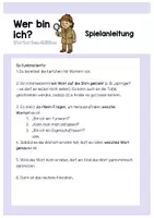 Vorschau - Spiele - WORTARTEN SPIEL: WER BIN ICH? - Seite 1