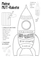 Vorschau - Arbeitsblätter - Mut-Rakete basteln - Stärkenidee / Mutraketen - Mutmacher / Mut Rakete Neujahr basteln - Seite 3