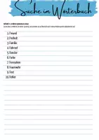 Vorschau - Stundenentwürfe - Wörterbuch Suchaufgaben DAF DAZ - Seite 2
