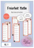 Vorschau - Aufgabenkarten - Freiarbeit Mathe: Rechenstreifen Zahlenraum 10 - Deckblatt