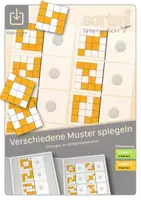 Vorschau - Spiele - Klettmappen | Verschiedene Muster spiegeln | Level 1 + 2 - Deckblatt