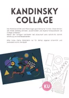Vorschau - Mal- und Bastelvorlagen - Wassily Kandinsky: Collage Kunstprojekt - Deckblatt