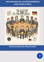 Vorschau - Arbeitsblätter - Internetrecherche zum Bundeskabinett - Deckblatt