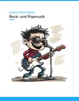 Vorschau - Arbeitsblätter - Rock- und Popmusik im Musikunterricht – Geschichte, Stilmerkmale & Kreativaufgaben (Kl. 7–10) - Deckblatt