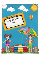 Vorschau - Arbeitsblätter - Sommerferien Aufgabenheft für die Vorschule - Seite 1