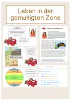 Vorschau - Stundenentwürfe - Leben in der gemäßigten Zone - Deckblatt