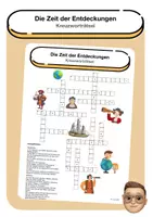 Vorschau - Arbeitsblätter - Die Zeit der Entdeckungen (Kreuzworträtsel) - Deckblatt