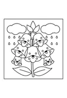 Vorschau - Mal- und Bastelvorlagen - Ausmalbilder / Malvorlagen - Blumen im Frühling - Seite 3