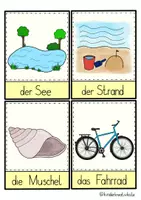 Vorschau - Fördermaterial/Inklusion - 31 bunte Bildkarten für den Sommer ⛱☀️ - Seite 3