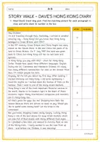 Vorschau - Arbeitsblätter - STORY WALK - Dave's HONG KONG Diary (3-fach differenziert) - Seite 3