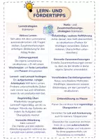 Vorschau - Merkblätter - Allgemeine Lern- und Fördertipps für Schüler (und Eltern) - Seite 1