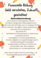 Vorschau - Poster - Materialpaket Finanzielle Bildung – Geld verstehen, Zukunft gestalten! - Seite 1