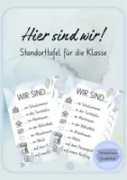 Vorschau - Bildkarten - Hier sind wir! Herzensklasse_Grundschule - Seite 1