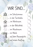 Vorschau - Bildkarten - Hier sind wir! Herzensklasse_Grundschule - Deckblatt