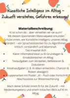 Vorschau - Stundenentwürfe - Materialpaket Künstliche Intelligenz im Alltag – Zukunft verstehen, Gefahren erkennen! - Seite 1