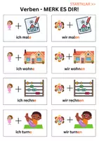 Vorschau - Spiele - Verben-Merk es dir I Ansprechendes Grammatikspiel - Deckblatt
