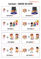 Vorschau - Spiele - Verben-Merk es dir I Ansprechendes Grammatikspiel - Seite 1