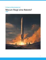 Vorschau - Unterrichtsreihen - Warum fliegt eine Rakete? – Physikalische Grundlagen der Raumfahrt (Klasse 6–9) - Deckblatt