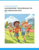 Vorschau - Unterrichtsreihen - Leichtathletik im Fokus – Technikkarten für den Sportunterricht (Klasse 5–10) - Deckblatt