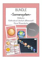 Vorschau - Unterrichtsreihen - BUNDLE: Sonnensystem - Deckblatt