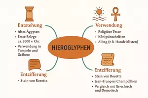 Vorschau - Arbeitsblätter - Arbeitsblatt "Hieroglyphen" + Onlineübung & MP3 + Mindmap + Infografik - Seite 3