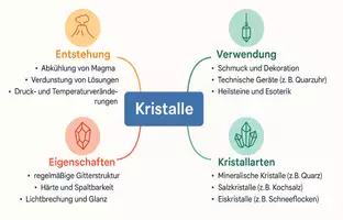Vorschau - Arbeitsblätter - Arbeitsblatt "Kristalle" + Onlineübung & MP3 + Mindmap + Infografik - Seite 3