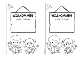 Vorschau - Arbeitsblätter - EINSCHULUNG: Mini-Heftchen für die 1. Klasse - Seite 2