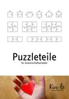 Vorschau - Mal- und Bastelvorlagen - Blanko Puzzleteile für ein Gemeinschaftsprojekt - Deckblatt
