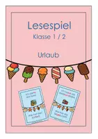 Vorschau - Spiele - Lesespiel Urlaub - Deckblatt