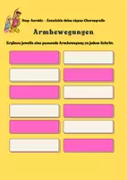 Vorschau - Arbeitsblätter - Step-Aerobic: Arbeitsmaterial zur Entwicklung einer eigenen Choreografie mit gesundheitlichem Fokus - Seite 2