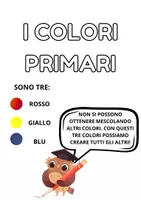 anteprima - Materiale di supporto/inclusione - I COLORI PRIMARI - Spiegazione e Schede per la classe prima! - Pagina 1