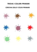 anteprima - Materiale di supporto/inclusione - I COLORI PRIMARI - Spiegazione e Schede per la classe prima! - Pagina 2