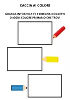 anteprima - Materiale di supporto/inclusione - I COLORI PRIMARI - Spiegazione e Schede per la classe prima! - Pagina 3