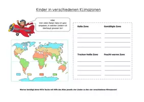 Vorschau - Stundenentwürfe - Materialpaket Kinder in verschiedenen Klimazonen der Erde - Seite 1