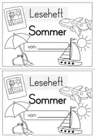 Vorschau - Arbeitsblätter - Lesen im Sommer - Minileseheft für die 1. und 2. Klasse - Seite 1