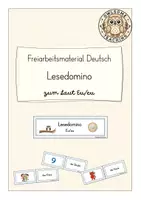 Vorschau - Spiele - Freiarbeitsmaterial Deutsch: Lesedomino zum Laut Eu/eu (Kl. 1/2) - Deckblatt
