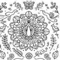 Vista previa - Manualidades / Dibujos para colorear - Mandalas de la naturaleza para colorear (50 plantillas) incl. planificación didáctica (PDF) - página 1