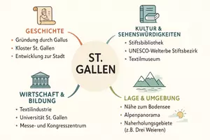 Vorschau - Arbeitsblätter - Arbeitsblätter zum Thema "St. Gallen" + Lösung & MP3 + Mindmap + Infografik - Seite 2