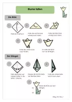 Vorschau - Bildkarten - Blume falten - Seite 1