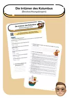 Vorschau - Arbeitsblätter - Die Irrtümer des Kolumbus (Beobachtungsbogen) - Deckblatt