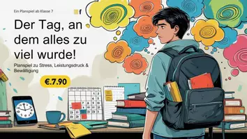 Vorschau - Arbeitsblätter - Planspiel mentale Gesundheit: Der Tag an dem alles zu viel wurde! ab Klasse 7 - Seite 1